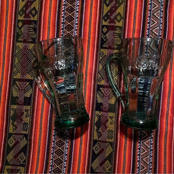 🎉Host Pick🎉 Anchor Hocking Coca Cola Embossed Retro Drinking Glasses Set of 2 - Picture 10 of 13